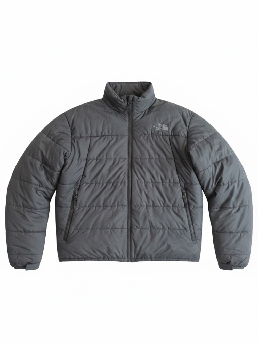 The North Face Men's Charcoal Grey Quilted Puffer Jacket